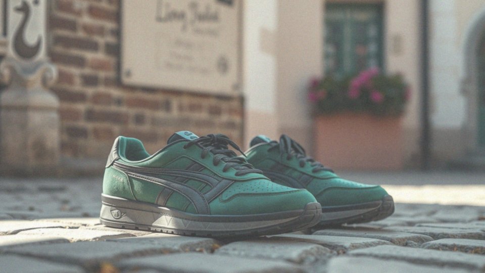 Jakie unikalne cechy mają zielono-czarne sneakersy?