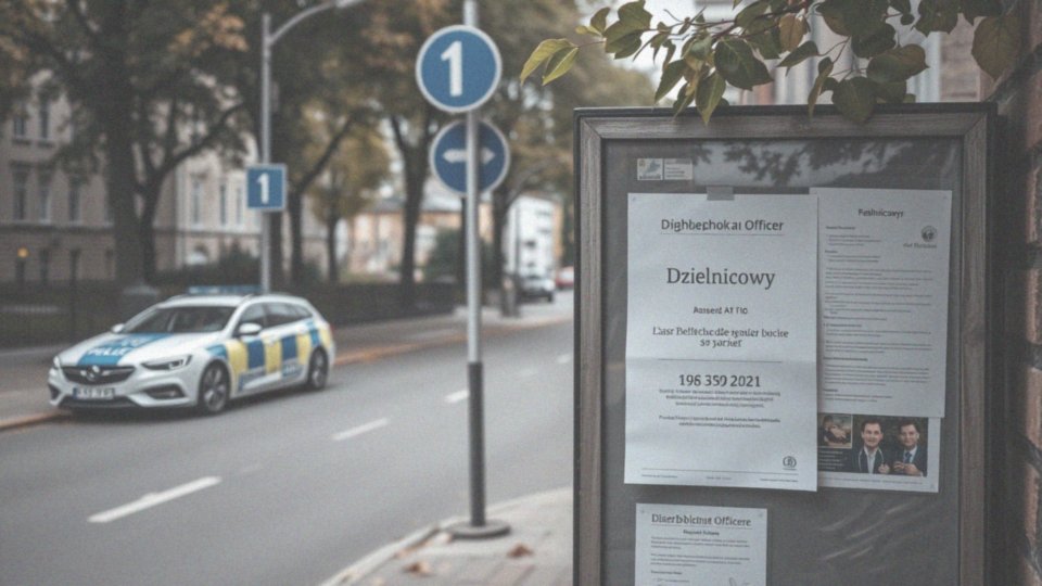 W jaki sposób dzielnicowy wykorzystuje numery telefonów do kontaktu ze społecznością?
